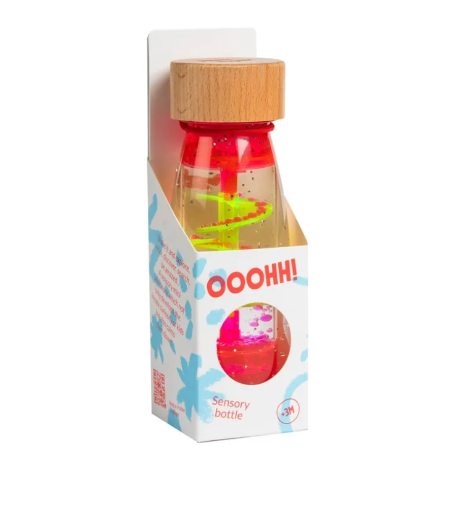 Miniature : Bouteille sensorielle à spirale 'pink' - Petit Boum