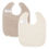 Miniature : Duo de bavoirs éponge 'playa sand/clay' - Liste Higuet - Saey