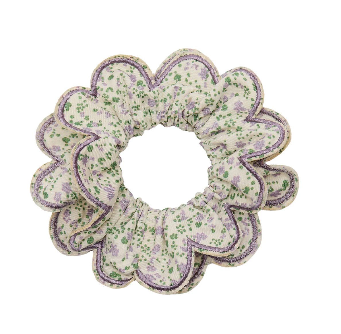 Chouchou aux imprimés fleuris Lilas - Mimi & Lula