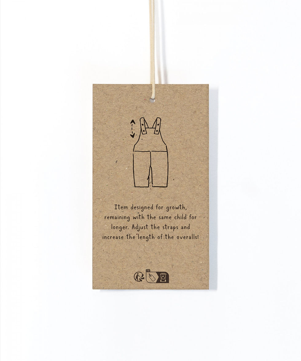 Miniature : Salopette en denim de coton avec bretelles réglables - Play Up