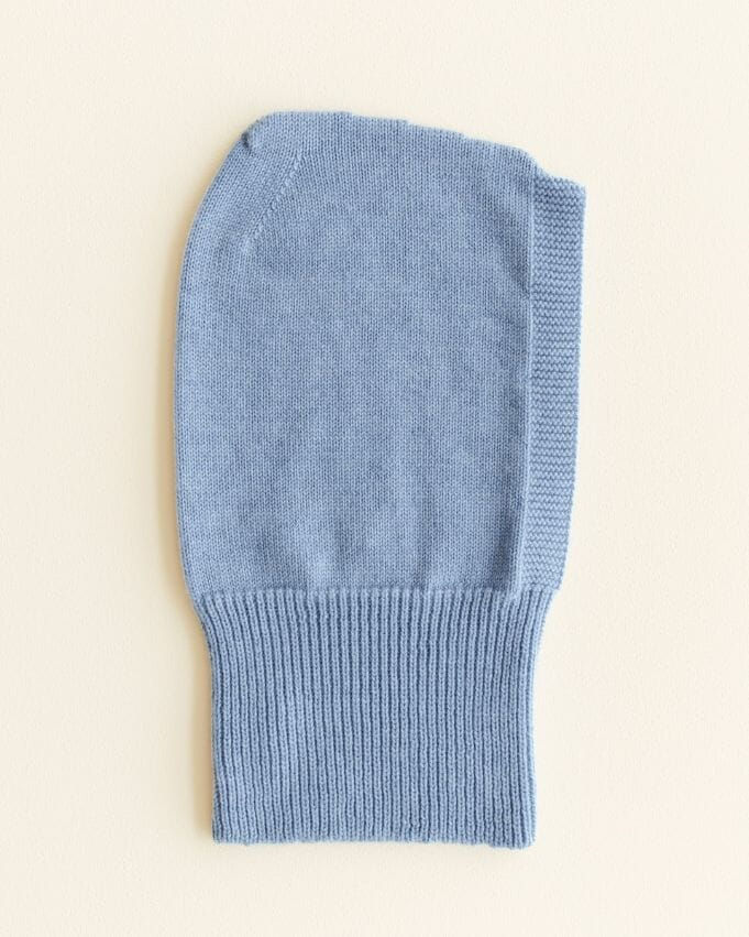 Cagoule en laine Balaclava 'Light blue' - Hvid