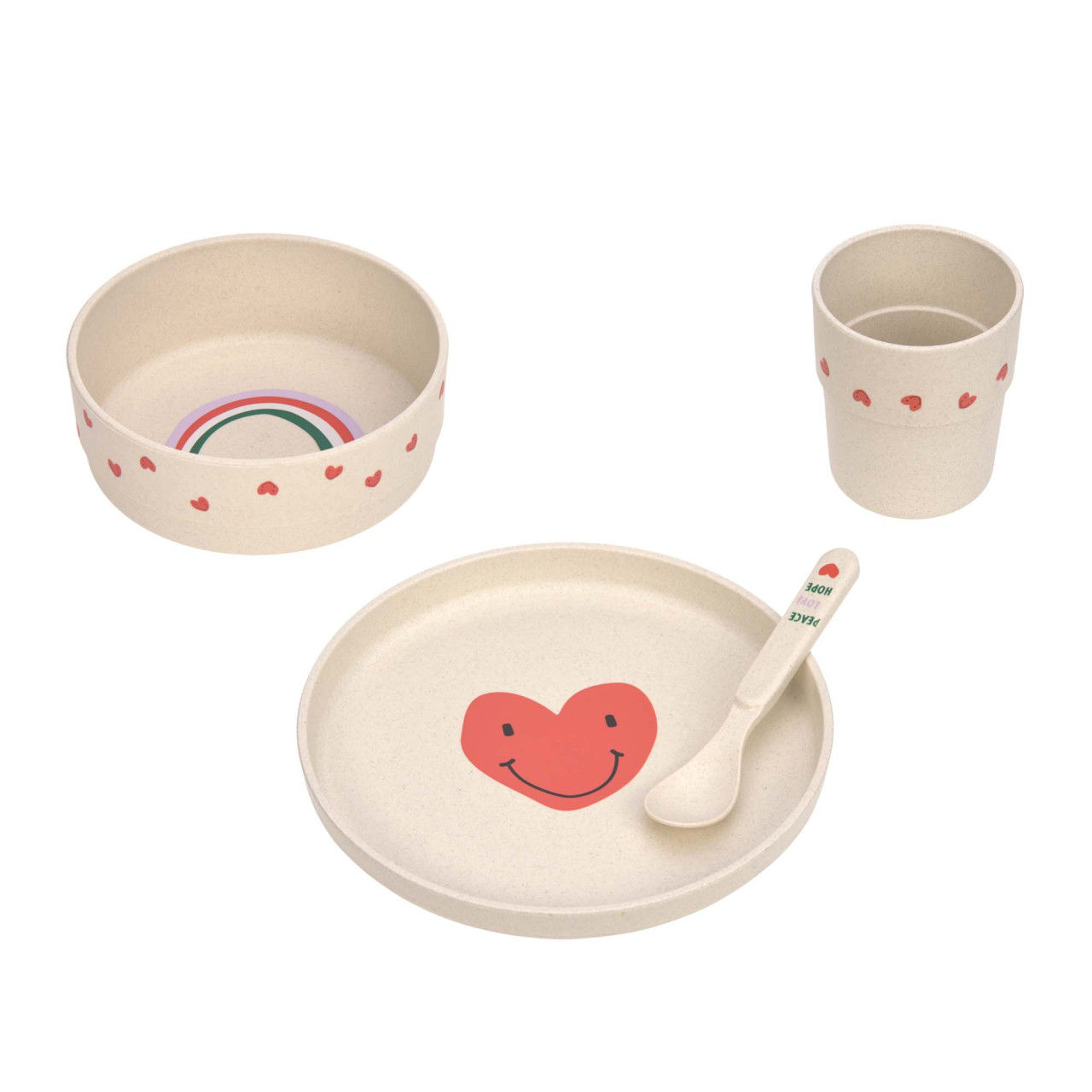 Coffret repas enfant 'happy rascals love' - Lassig