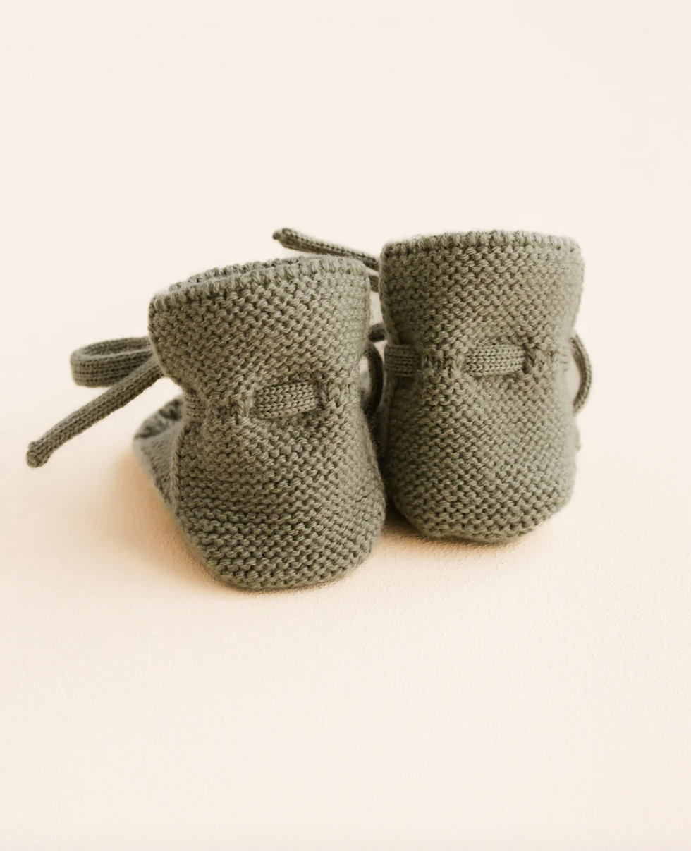 Miniature : Chaussons en laine 'artichoke' - Hvid