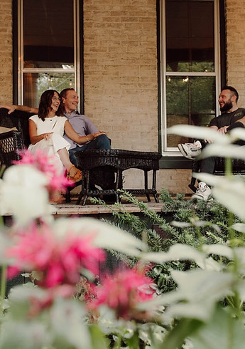 Bahr Family on Home Porch - Brick House Mercantile  &  Artisan Kitchen