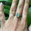 Thumbnail: Aqua Cornish Seaglass Ring