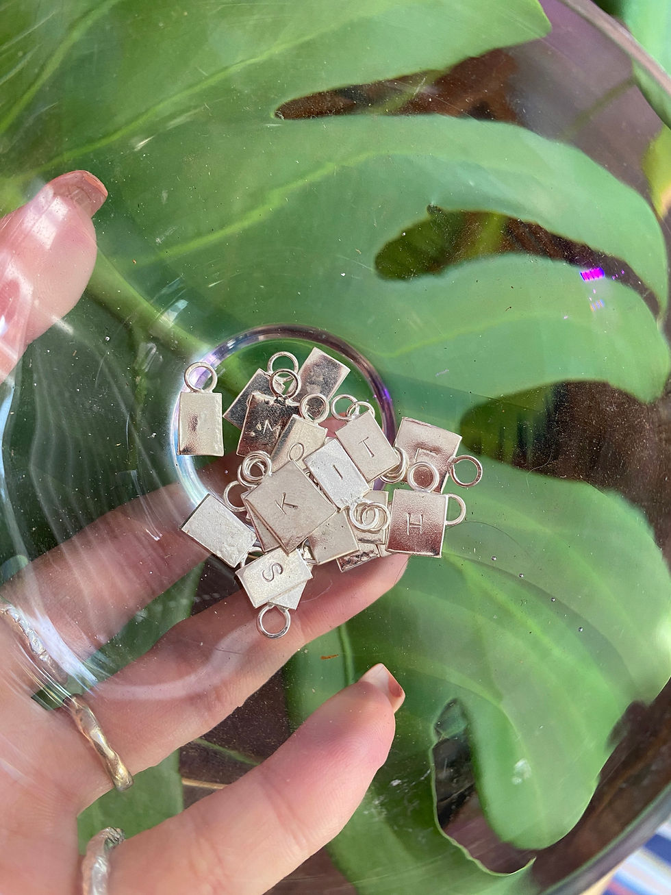 Thumbnail: Personalised Initial Necklace - Recycled Silver