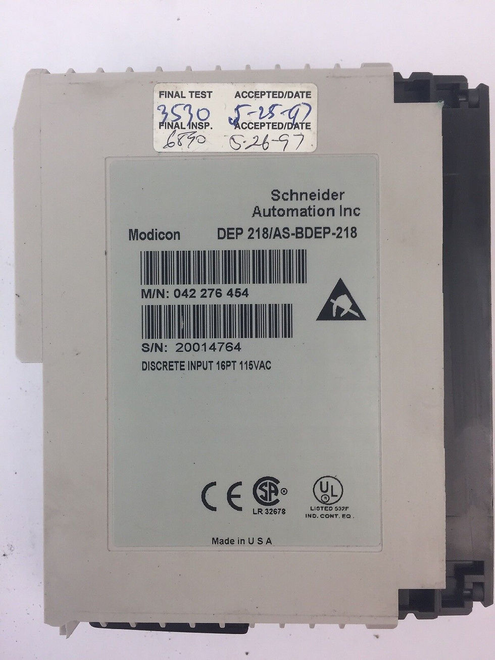 Thumbnail: MODICON INPUT MODULES AS-BDEP-218
