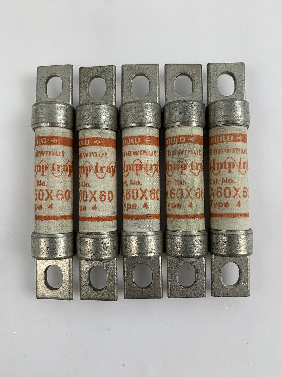 Gould Shawmut Amp-trap A60X60 Type 4 60A 600V Fuse "Lot of 5"