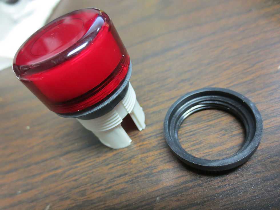 Thumbnail: ALLEN-BRADLEY 800EP-P4 - PILOT LIGHT - RED - NEW SURPLUS