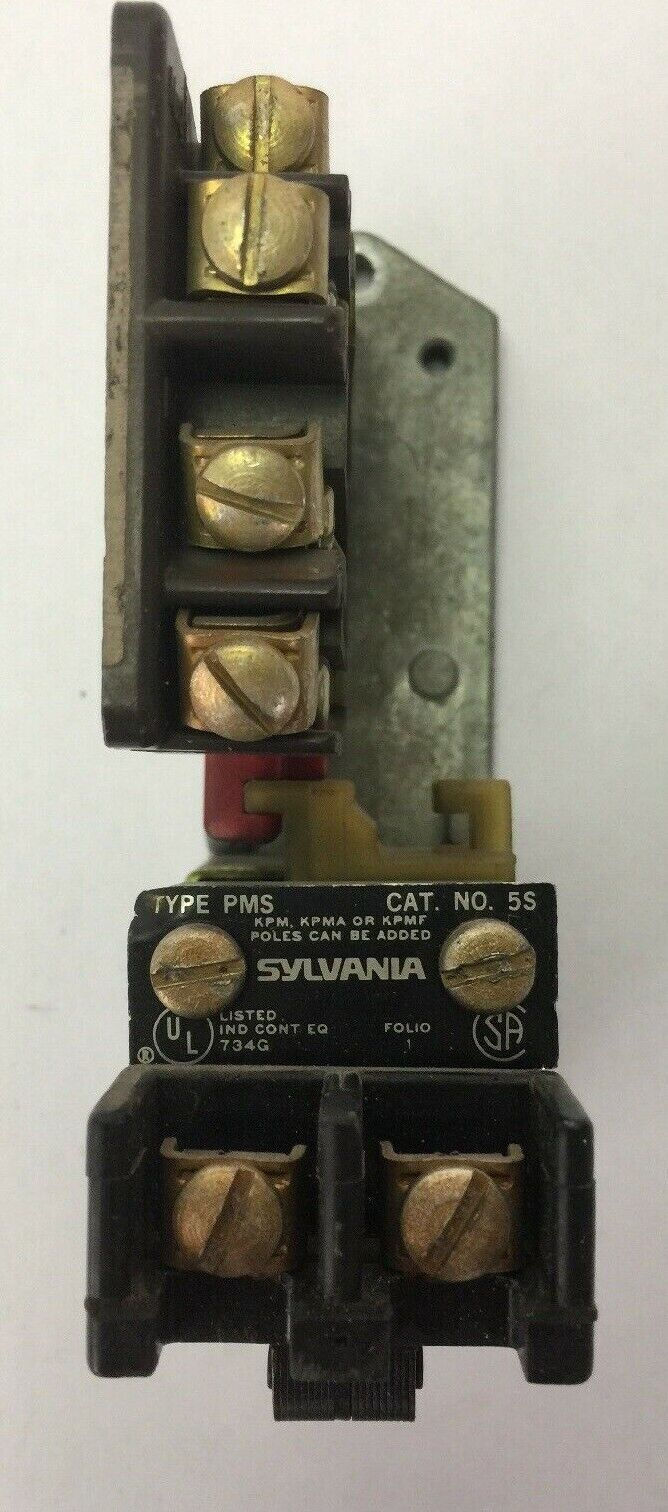 SYLVANIA PMS 6S SLIM JIM RELAY TB139-1 COIL 110-120V 60HZ