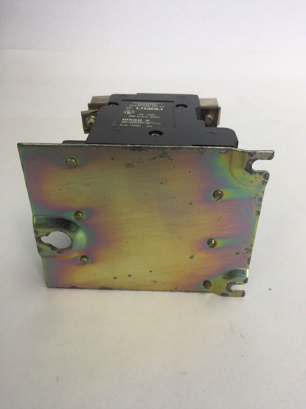 Thumbnail: GOULD L113DL1 INDEPENDENTLY MOUNTED OVERLOAD RELAY 50AMP 600VAC NO HEATERS