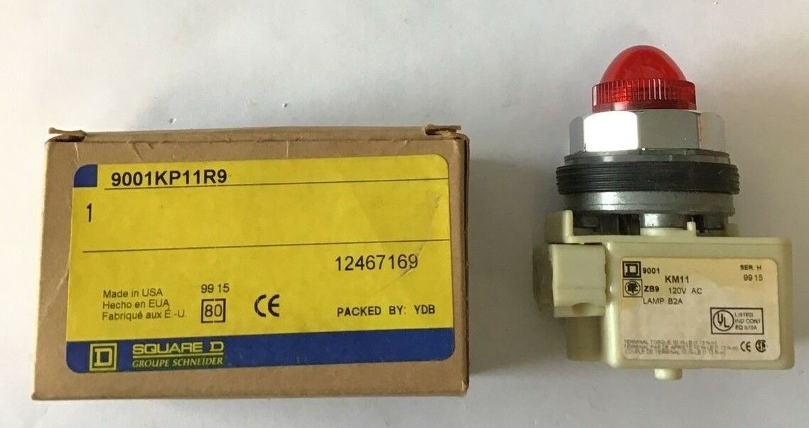 SQUARE D 9001KP11R9 PILOT LIGHT RED CAP