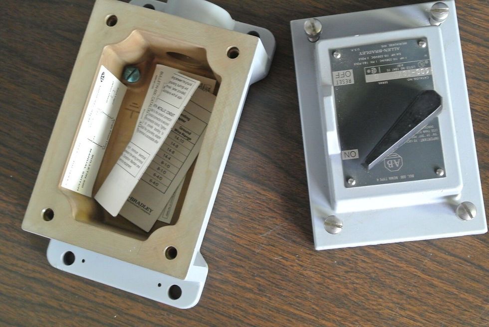 Thumbnail: ALLEN-BRADLEY 600-TCX5 MANUAL STARTING SWITCH - ENCLOSURE (ONLY) - NEW SURPLUS