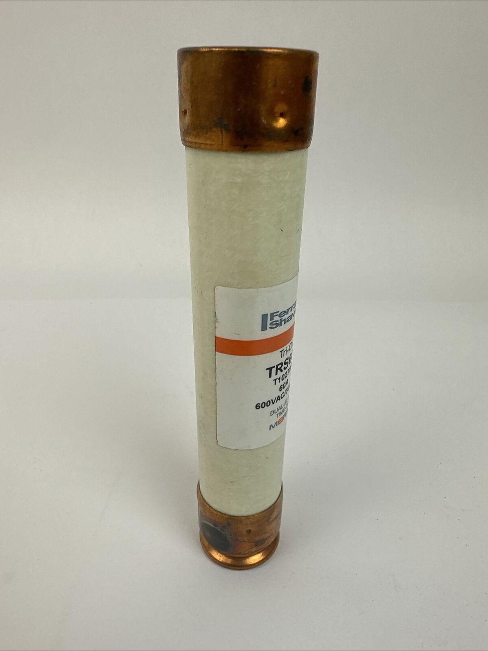 Thumbnail: FERRAZ SHAWMUT TRS60R TRI-ONIC TIME DELAY DUAL ELEMENT FUSE 60AMP 600VAC 300VDC