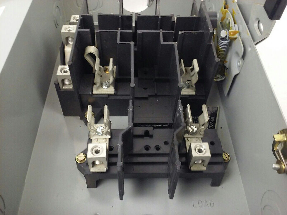 Thumbnail: CUTLER HAMMER DG222NGB, SER.B, G.D. SAFETY SWITCH, 60A, 240V, 60HZ, FUSIBLE,USED