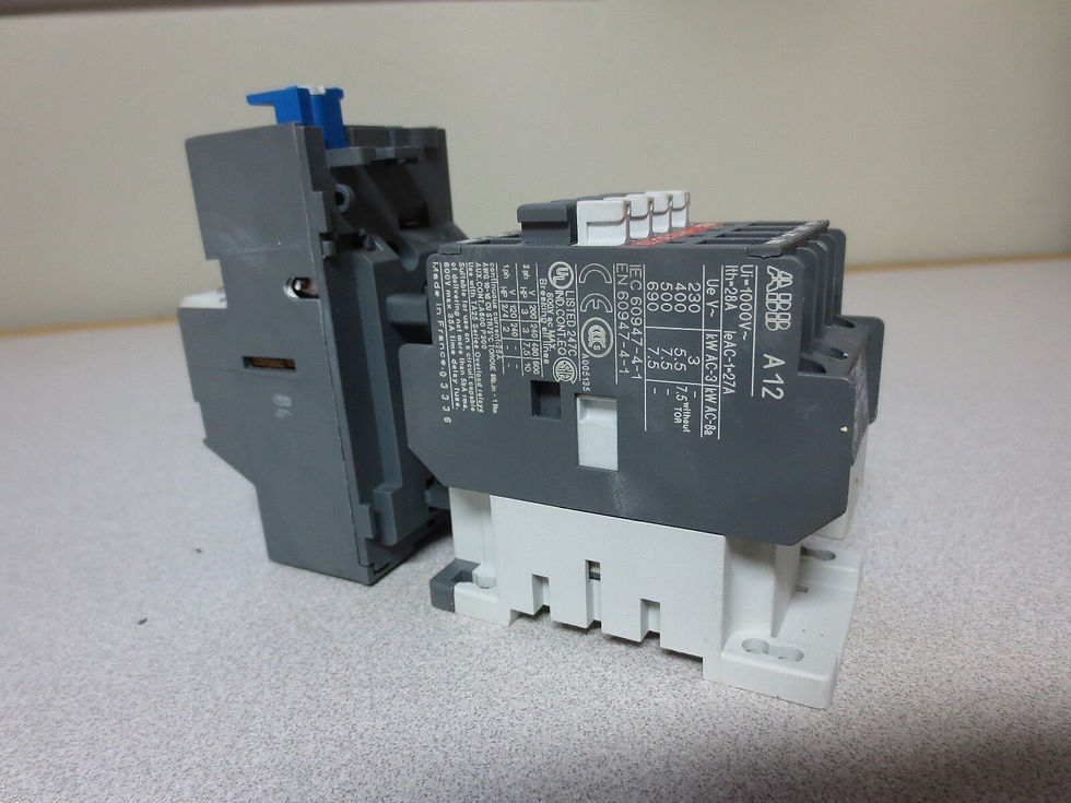 Thumbnail: ABB A12-30-10 CONTACTOR + TA25 DU OVERLOAD RELAY ASSEMBLY