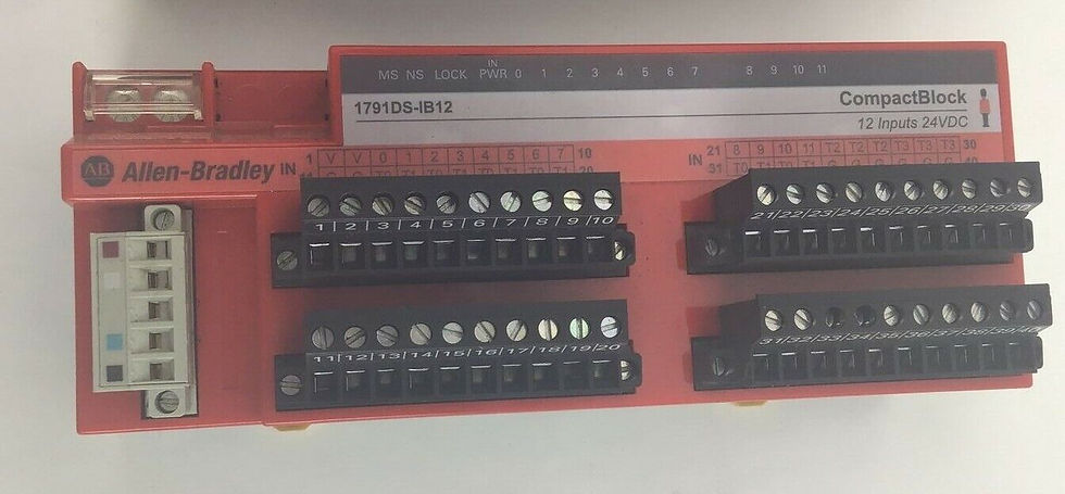 ALLEN BRADLEY 1791DS-IB12 COMPACT BLOCK 12INPUT 24VDC SER.A VER.02