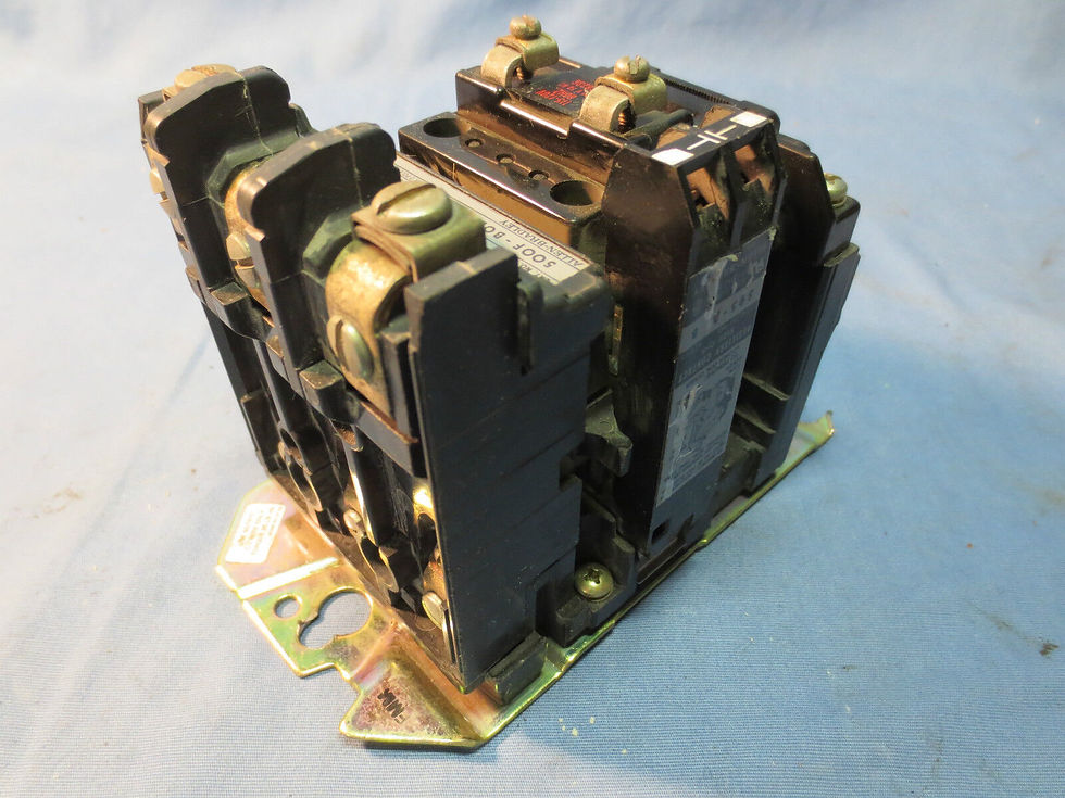 Thumbnail: ALLEN-BRADLEY 500F-BOD93 RELAY Ser B, SIZE 1, 120V COIL w/ CB236 - w/ 595-A