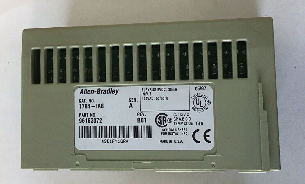Thumbnail: ALLEN BRADLEY 1794-IAB FLEX I/O MODULE 120VAC W/1794-TBN/A TERMINAL BLOCK 230VAC