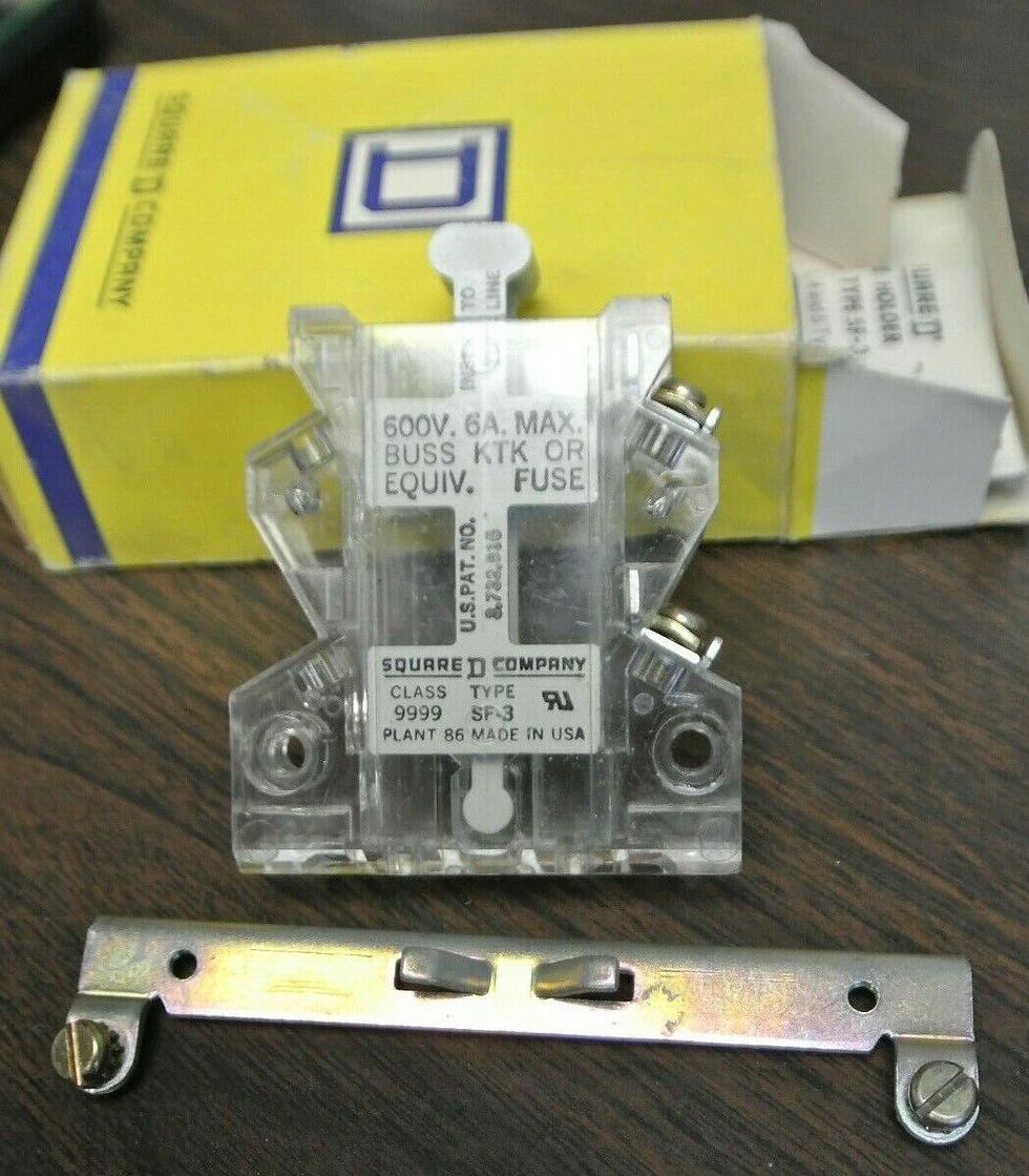 Thumbnail: SQUARE D 9999 SF-3 SINGLE FUSE HOLDER for TYPE S / SIZE 0-5 / NEW SURPLUS