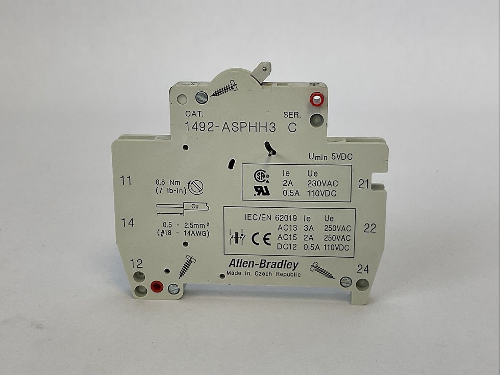 Thumbnail: ALLEN BRADLEY 1492-ASPHH3 AUXILIARY SWITCH SER C