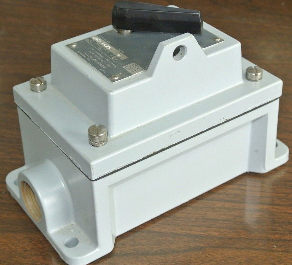 Thumbnail: ALLEN-BRADLEY 600-TCX5 MANUAL STARTING SWITCH - ENCLOSURE (ONLY) - NEW SURPLUS
