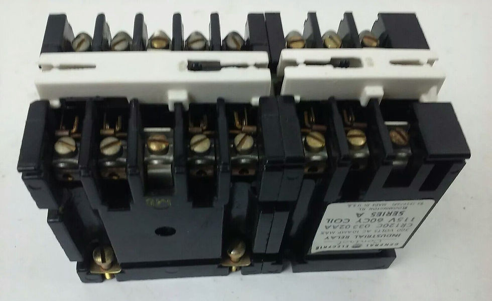 Thumbnail: GENERAL ELECTRIC CR120C03302AA SER. A, LATCHING RELAY, 300V, 115V COIL,10A,CR120