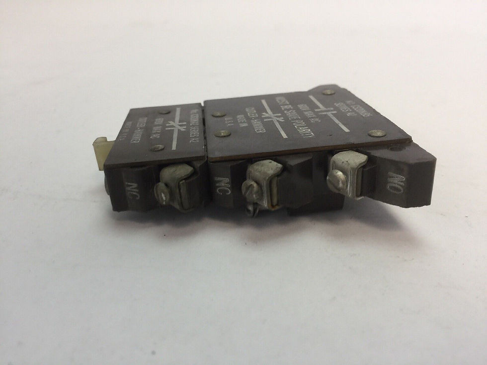 Thumbnail: CUTLER HAMMER C320KB5 AUXILIARY CONTACT 600VAC SERIES A2 C320KA2 (LOT OF 3)