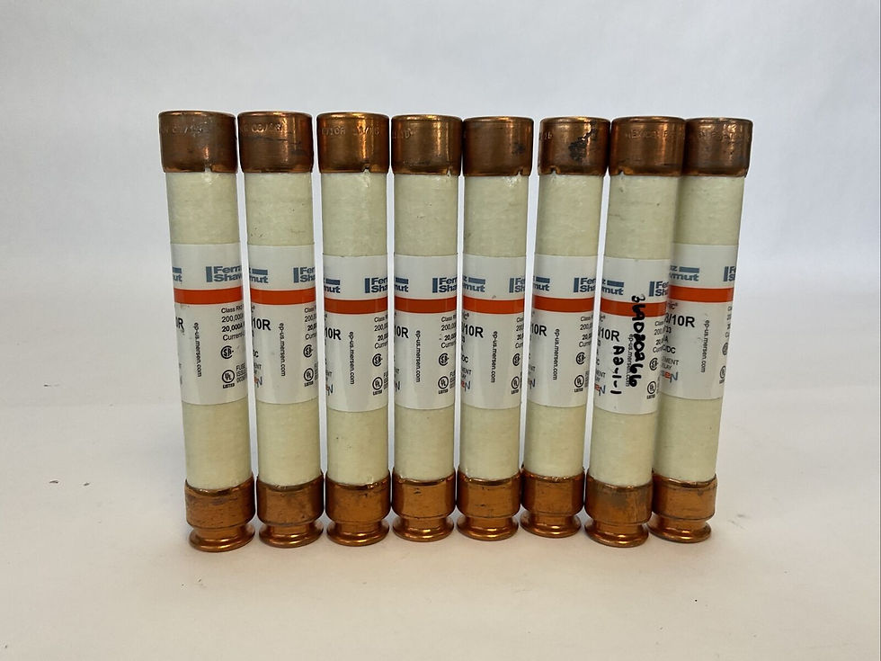 Thumbnail: FERRAZ SHAWMUT TRS2-8/10R 2 8/10A 600V TRI-ONIC FUSE DUAL ELEMENT (LOT OF 8)