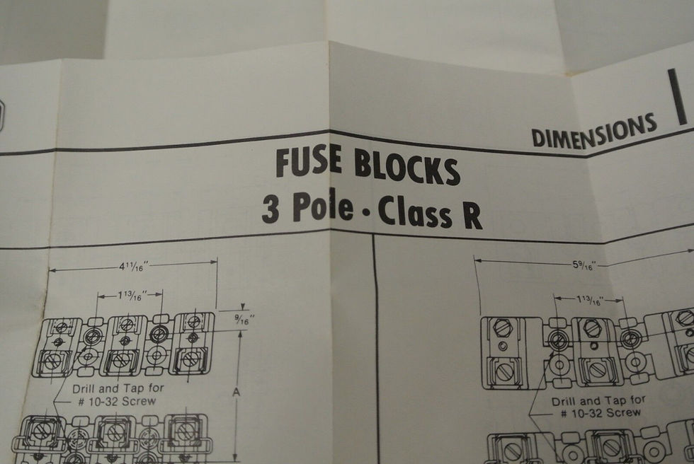 Thumbnail: ALLEN-BRADLEY 1491-R126 / FUSE BLOCK /600V, 1-30A, 3-POLE / NEW SURPLUS