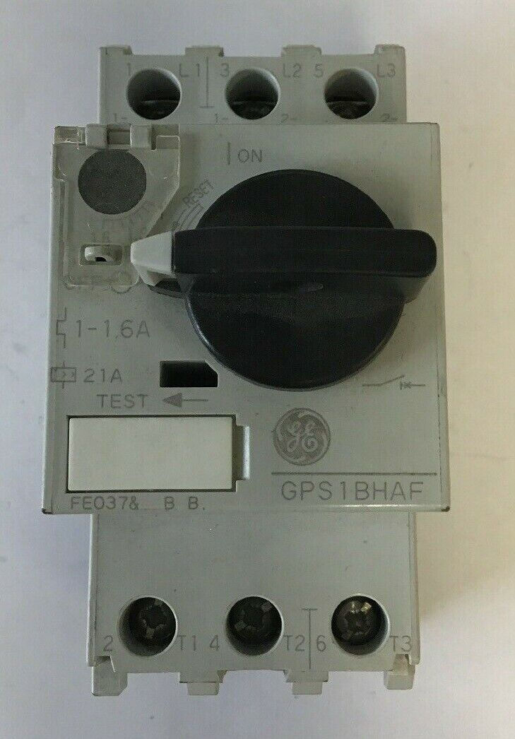 GE GPS1BHAF OVERLOAD STARTER 1-1.6A 690V 50/60HZ 3PH 3/4HP