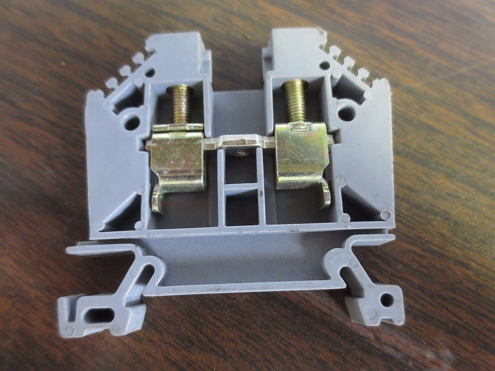 EURO 6 TERMINAL BLOCKS, GRAY - 750V, 6mm - MORSETTITALIA 43401 LOT of 17