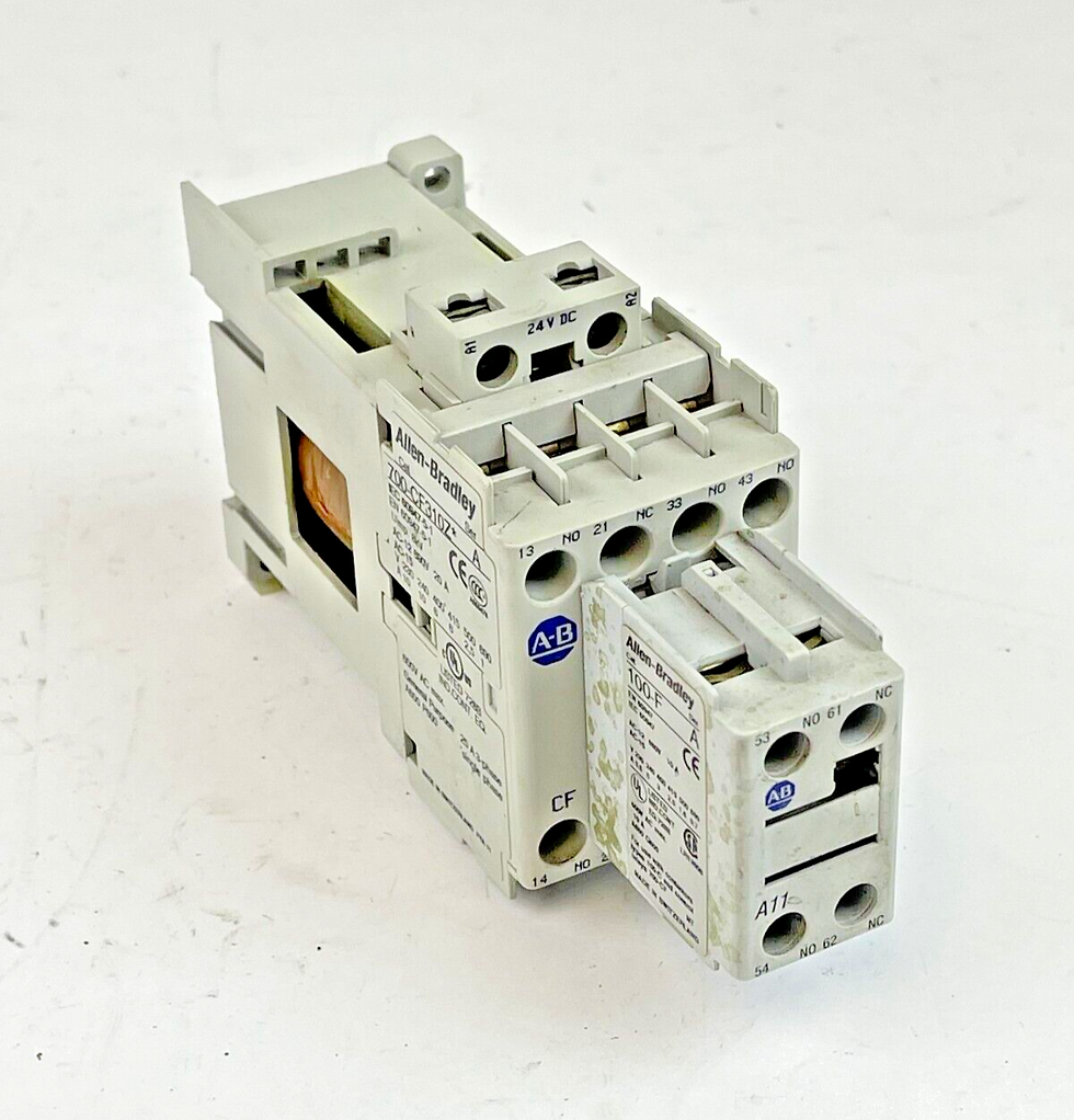 ALLEN BRADLEY - 100-C310Z*10 SER. A 25VDC COIL CONTACTOR & 100-F SER A CONTACTOR