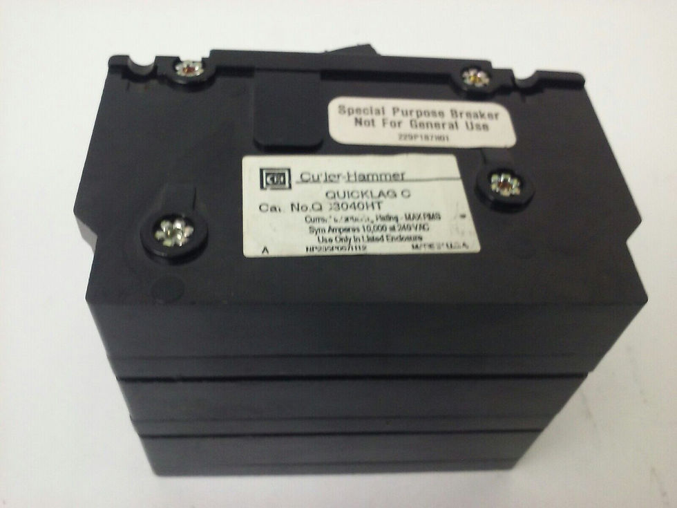 Thumbnail: CUTLER HAMMER QC3040HT QUICKLAG C CIRCUIT BREAKER 3P 240VAC 40A TYPE QC