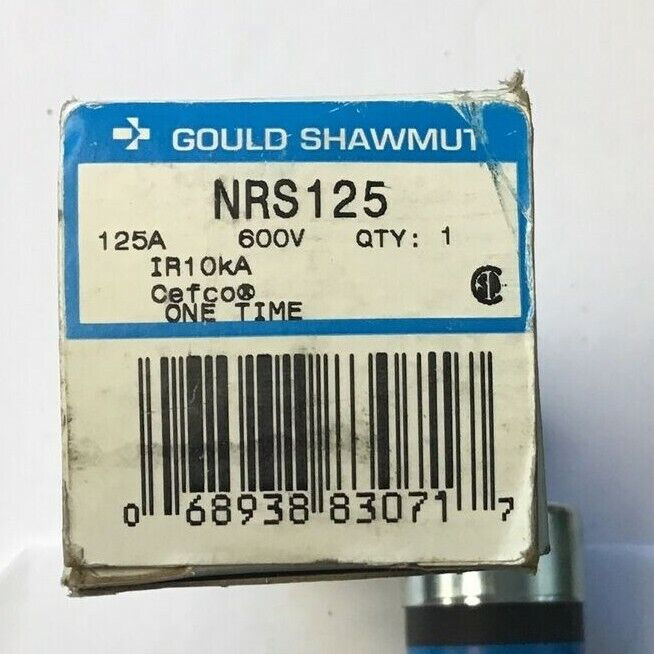 Thumbnail: GOULD NRS125 ONE TIME FUSE 125A 600VAC 10KA