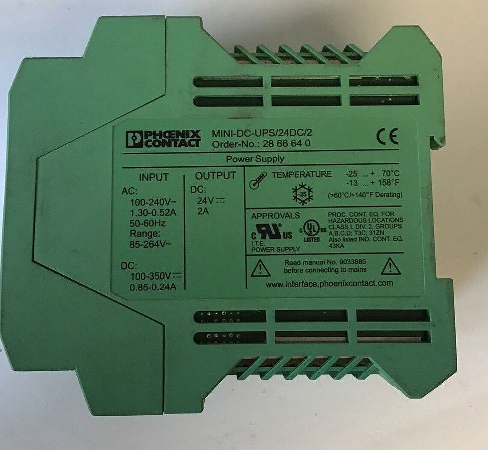 Thumbnail: PHOENIX CONTACT MINI-DC-UPS/24DC/2 POWER SUPPLY 24VDC 2A