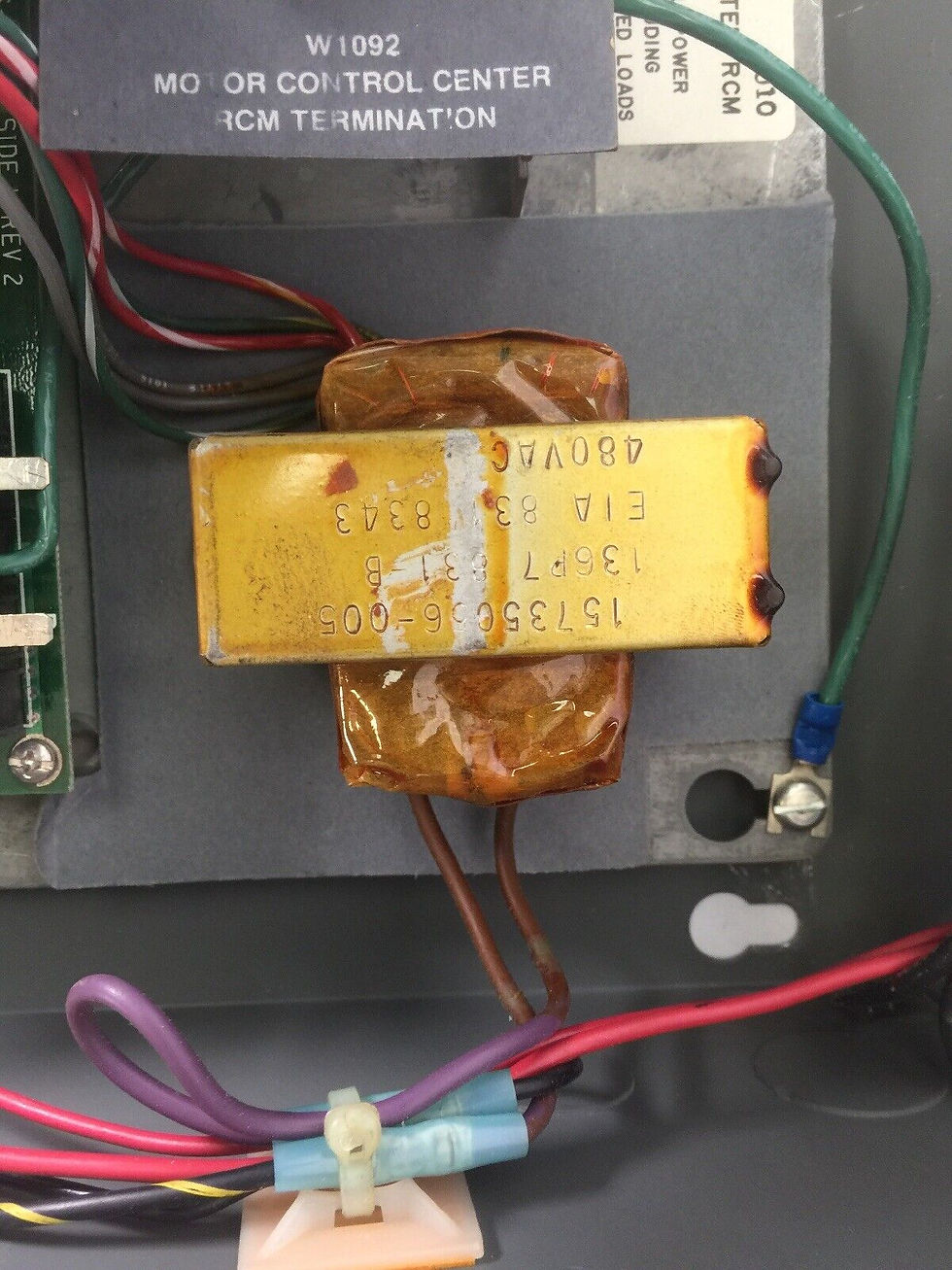 Thumbnail: HONEYWELL W1092A1007 MOTOR CONTROL CENTER RCM 120VAC 3AMP