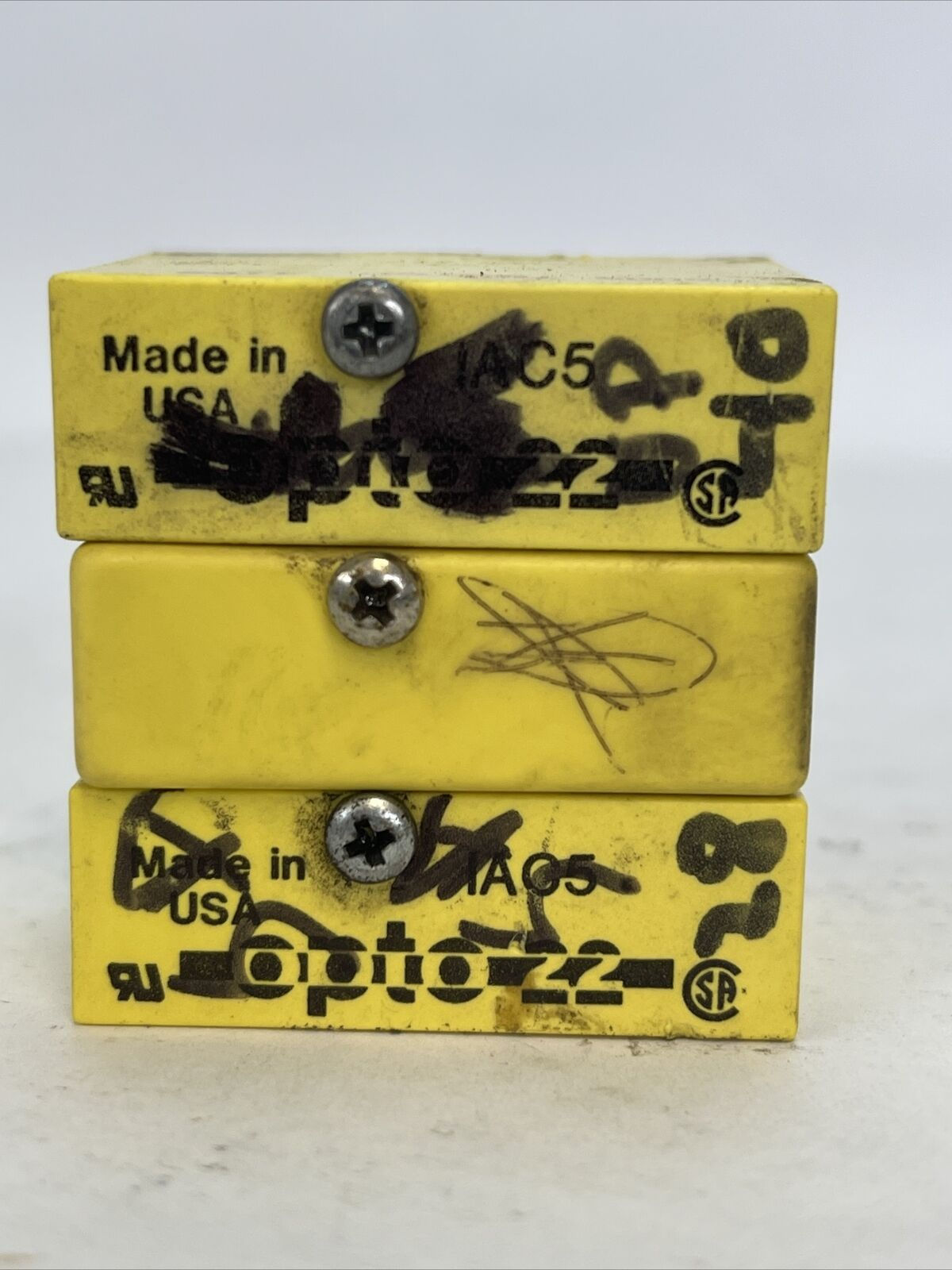 POTTER&BRUMFIELD/OPTO22 IAC-5 I/O MODULE INPUT 90-140VAC OUTPUT 30VDC (LOT OF 3)