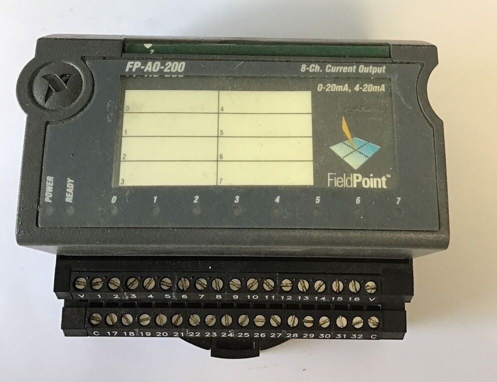 NATIONAL INSTRUMENTS PF-AO-200 OUTPUT MODULE 8 CH 4-20MA W/FP-TB-1 BASE