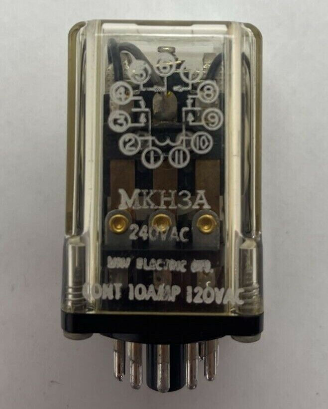 LINE ELECTRIC MKH3A RELAY 10A 120VAC COIL 240VAC