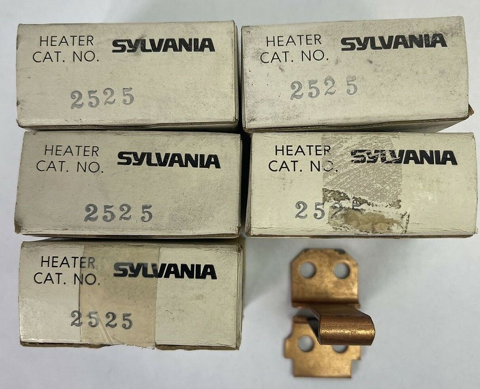 GTE SYLVANIA CLARK 2525 HEATER (LOT OF 5)