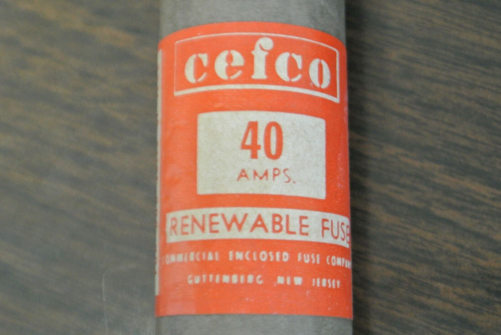 Thumbnail: BOX of 10 / CEFCO R40 TIME LAG RENEWABLE FUSE / 40A / 600V / NEW SURPLUS