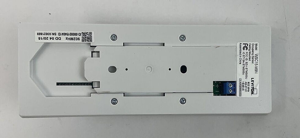 Thumbnail: LEVITON WSC12-M9N SELF POWERED CEILING MOTION SENSOR WHITE 902MHZ