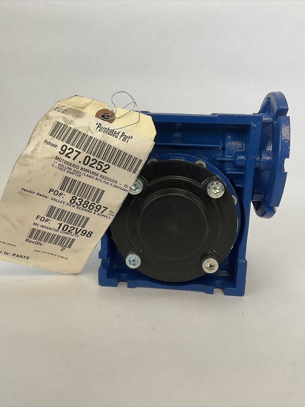 Thumbnail: MOTOVARIO NMRV 050 GEAR REDUCER  15:1 RATIO