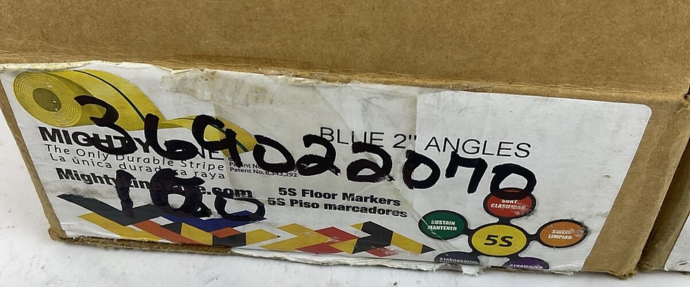 Thumbnail: MIGHTY LINE BLUE FLOOR TAPE ANGLE SHAPE 2" 100 ANGLES IN CASE