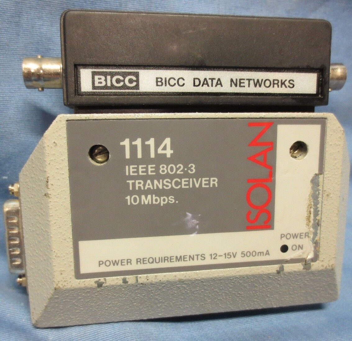 BICC DATA NETWORKS 1114 IEEE802-3 TRANSCEIVER 10Mbps