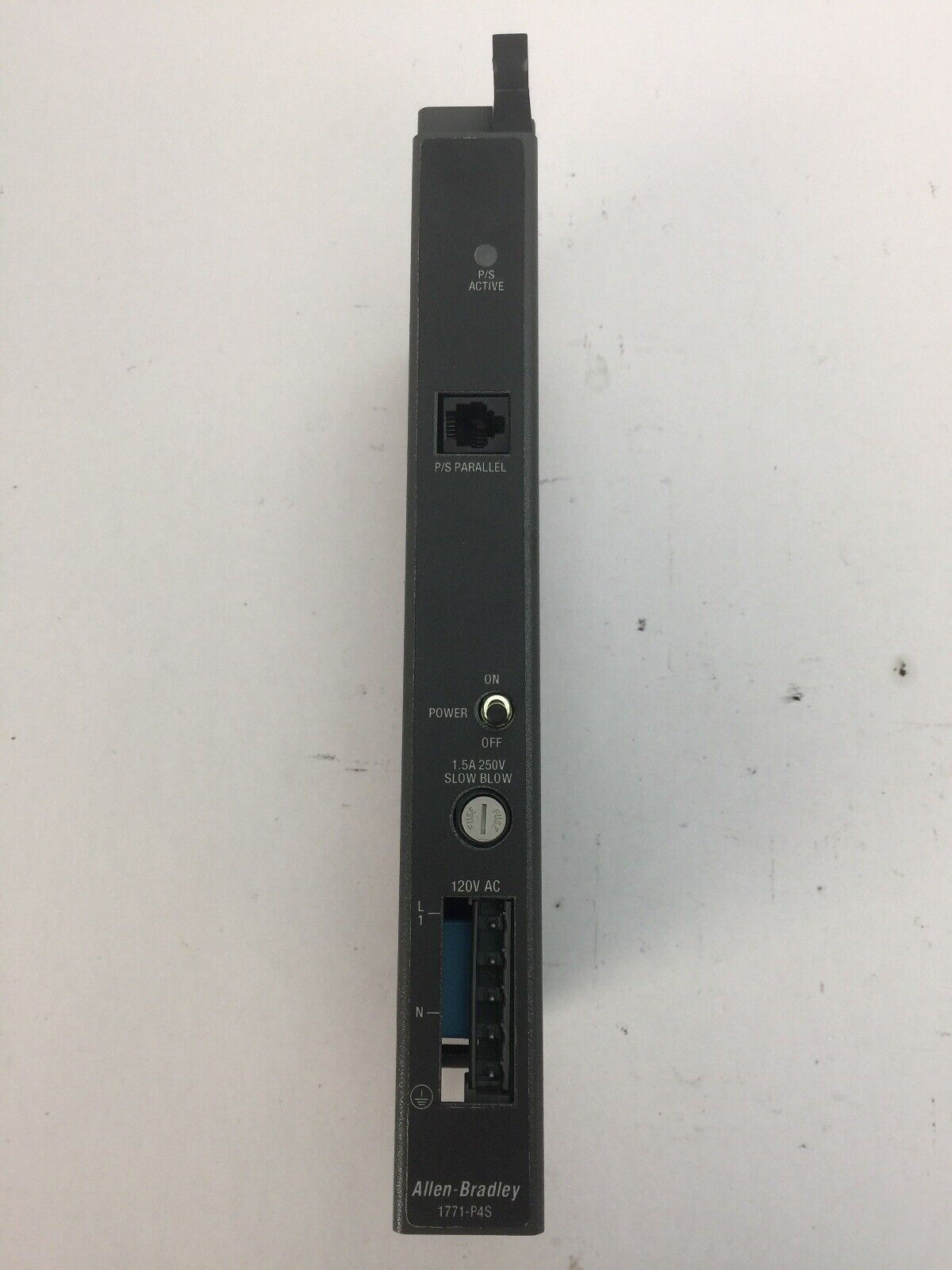 ALLEN BRADLEY 1771-P4S/B 120VAC POWER SUPPLY MODULE REV E02 OUTPUT 5.0 VDC 8.0 A