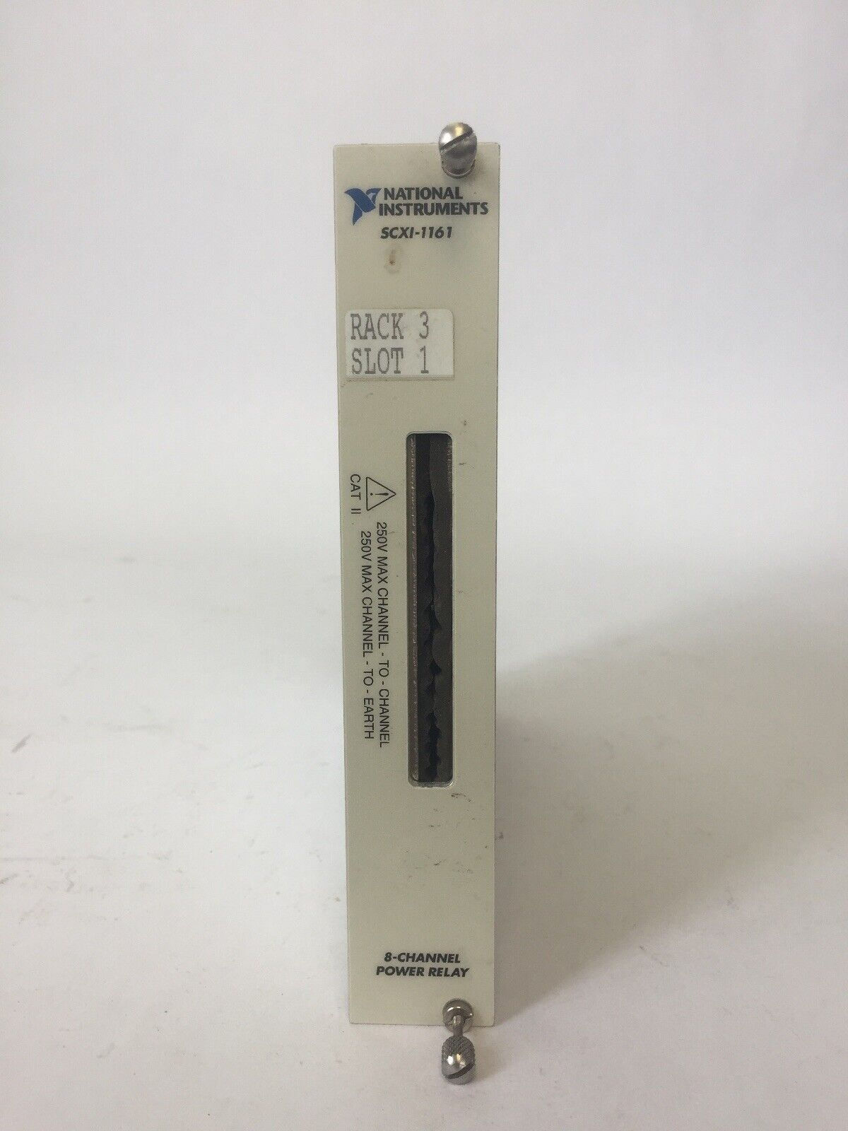 NATIONAL INSTRUMENTS SCXI-1161 8-CHANNEL POWER RELAY 250V/CAT  REV 001