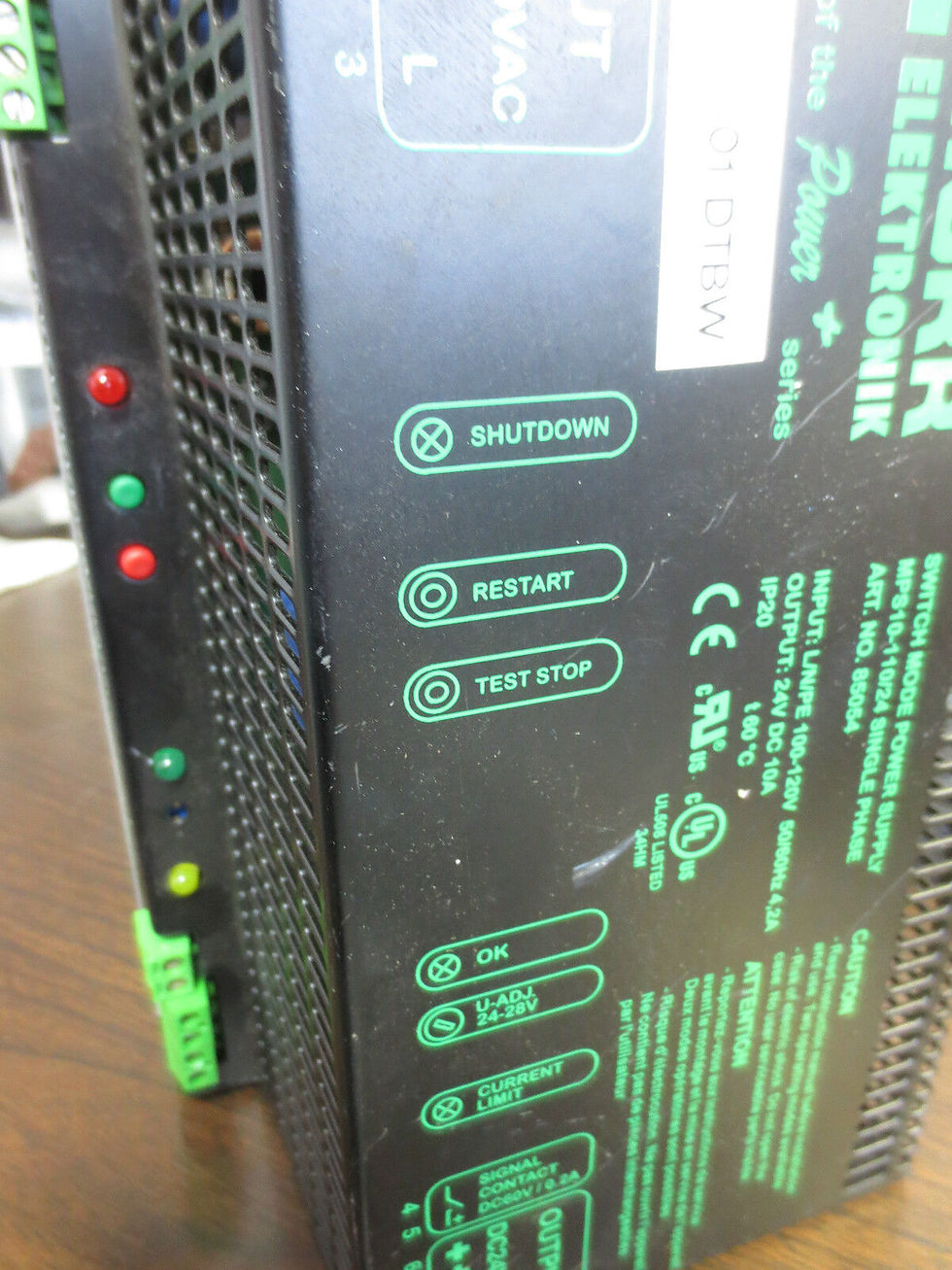 Thumbnail: MURR MP810-110/24 SWITCH MODE POWER SUPPLY SINGLE-PHASE 85054