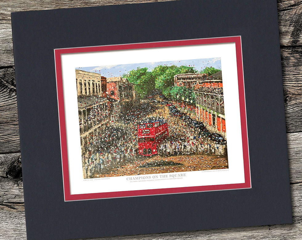 Thumbnail: CHAMPIONS ON THE SQUARE LIMITED EDITION PRINT